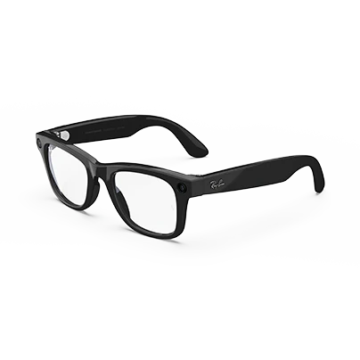 Ray-Ban Meta Wayfarer (Gen 1), Shiny Black / Clear, Standard - Image 9
