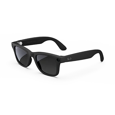 Ray-Ban Meta Wayfarer (Gen 1), Matte Black / Gradient Graphite Polarized, Standard - Image 8