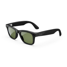 Ray-Ban Meta Wayfarer (Gen 1), Shiny Black / G15 Green, Large - Image 7