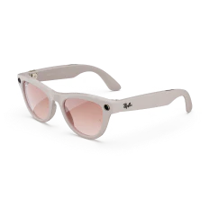 Ray-Ban Meta Skyler (Gen 1), Shiny Chalky Gray / Gradient Cinnamon Pink, Standard - Image 8