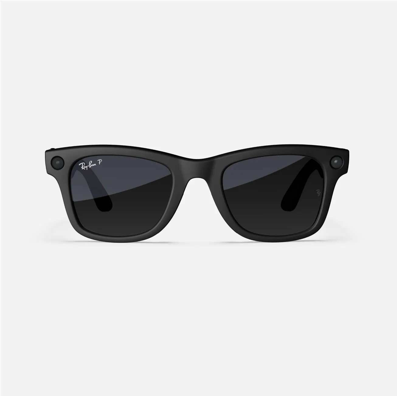 Refurbished Ray-Ban Meta Wayfarer (Gen 1), Matte Black / Gradient Graphite Polarized, Standard, High Bridge Fit - Image 2