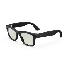 Refurbished Ray-Ban Meta Wayfarer (Gen 1), Matte Black / Clear to G-15 Green Transitions®, Standard, High Bridge Fit - Image 8