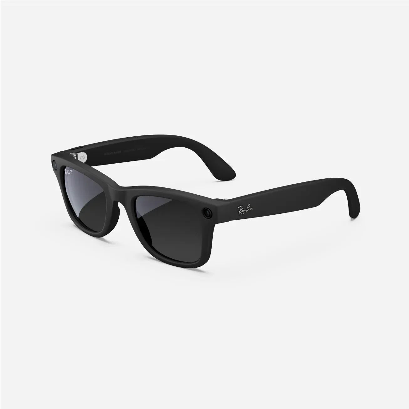 Ray-Ban Meta Wayfarer (Gen 1) (Refurbished), Matte Black / Gradient Graphite Polarized, Large, High Bridge Fit - Image 4