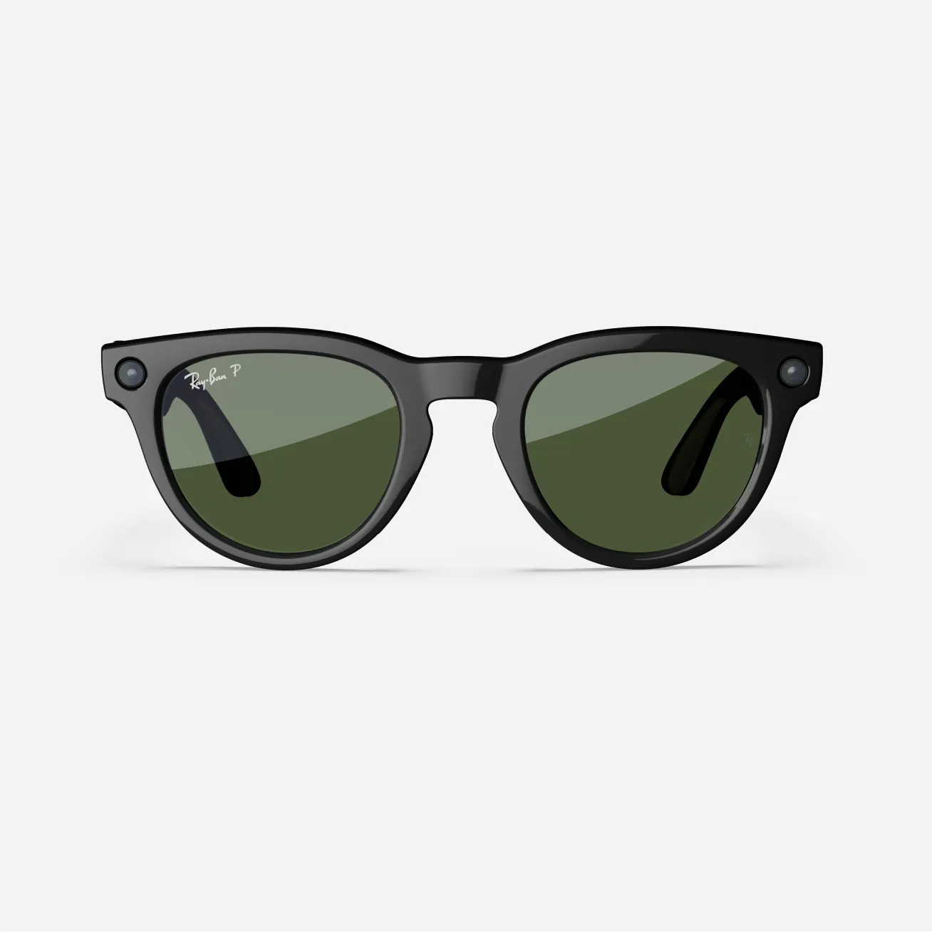 Refurbished Ray-Ban Meta Headliner (Gen 1), Shiny Black / G15 Green Polarized, Standard, High Bridge Fit - Image 3